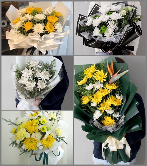 广东广州市天河区前进街道羊城花园社区白事花束代送